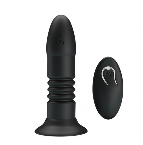 MR PLAY - Thrusting Vibrating Anal Plug (Wireless Remote - Chargeable)